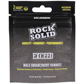 Rock Solid Exceed Gummies 12 Pack Display 2 Per Pack - Raspberry